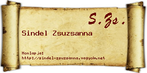 Sindel Zsuzsanna névjegykártya