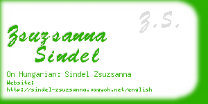 zsuzsanna sindel business card
